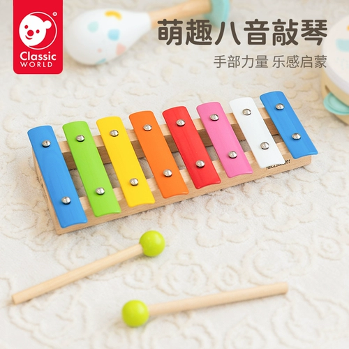 Металлофон для младенца, игрушка, раннее развитие, издает звуки, 1-3 лет