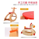 Детская качалка, стульчик для кормления из натурального дерева, большие качели, игрушка, карета, увеличенная толщина, подарок на день рождения