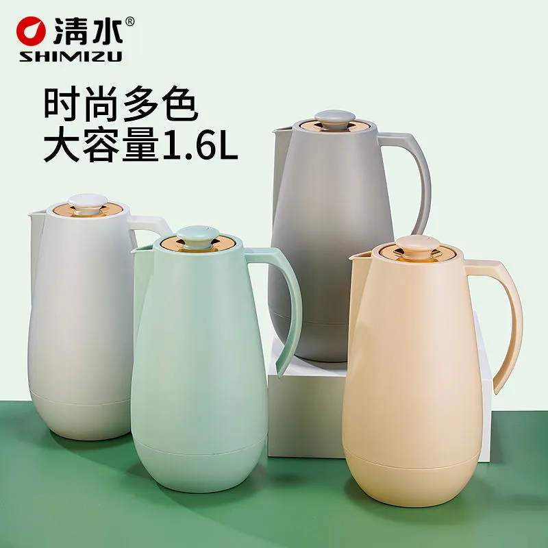 Clean Water Home Fashion Insulated Pot Large Capacity Warm Pot Glass Liner Hot Water Bottle Coffee Maker Portable Thermokettle