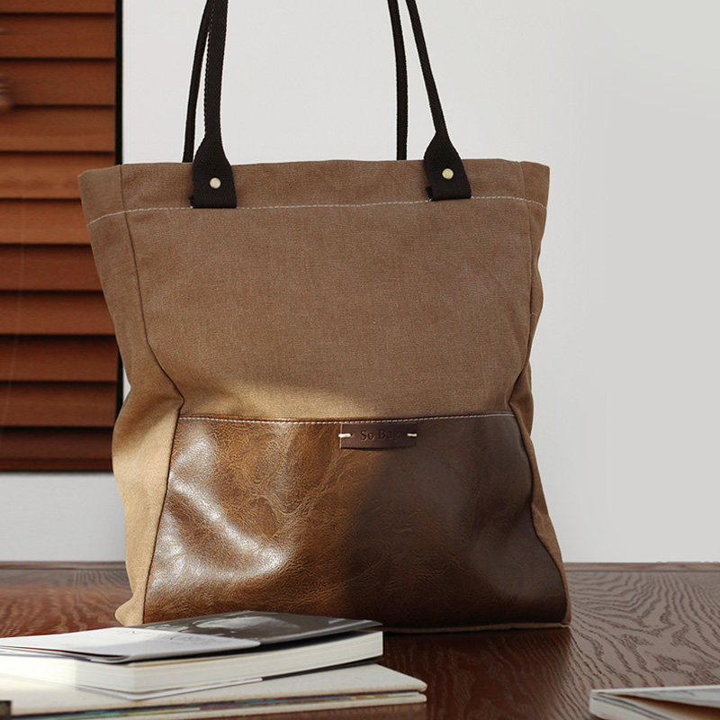 sobag original retro casual canvas bag women's wild ins shoulder bag literary Korean version large-capacity tote bag women