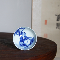 Julantang hand-painted blue and white Eight Treasures hedonistic picture Puer cup capacity 60cc