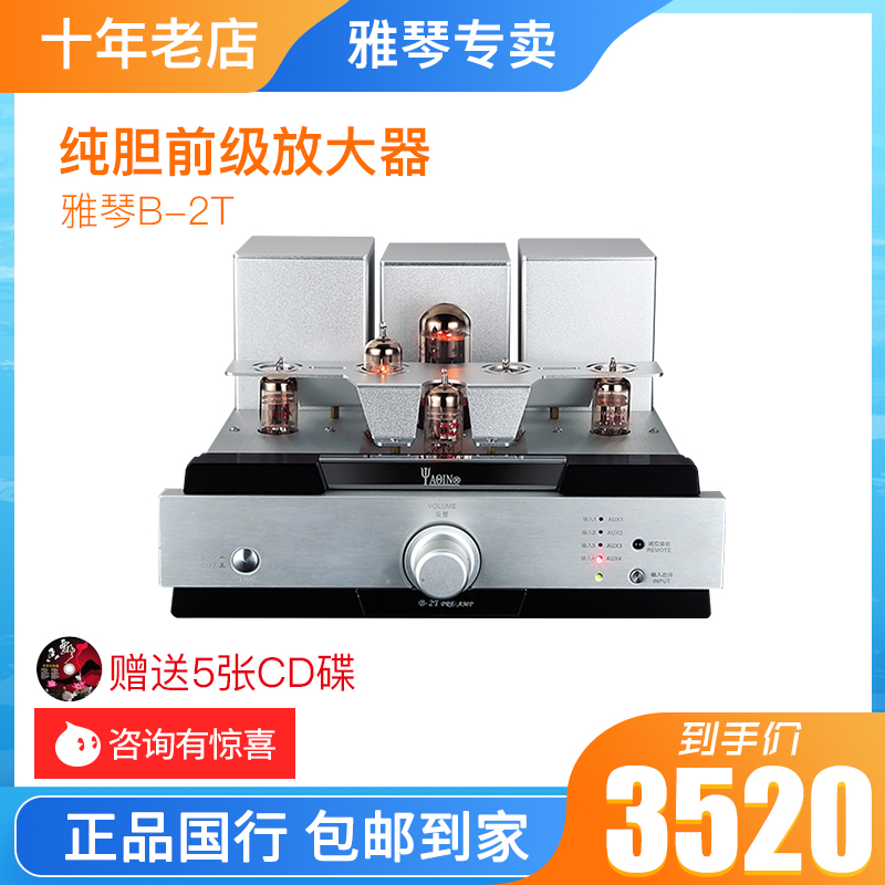 Yachen B-2T Fever HiFi electronic tube front stage amplifier High fidelity high-power home sound bile motor power amplifier-Taobao