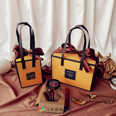 картон 中秋橙色酱蜂蜜果酱即食鲜炖燕窝盒子辣椒酱牛肉酱柠檬膏手提礼盒