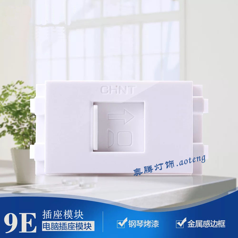 Zhengtai switch socket 120 type panel NEW9E computer plug-in module one network socket function