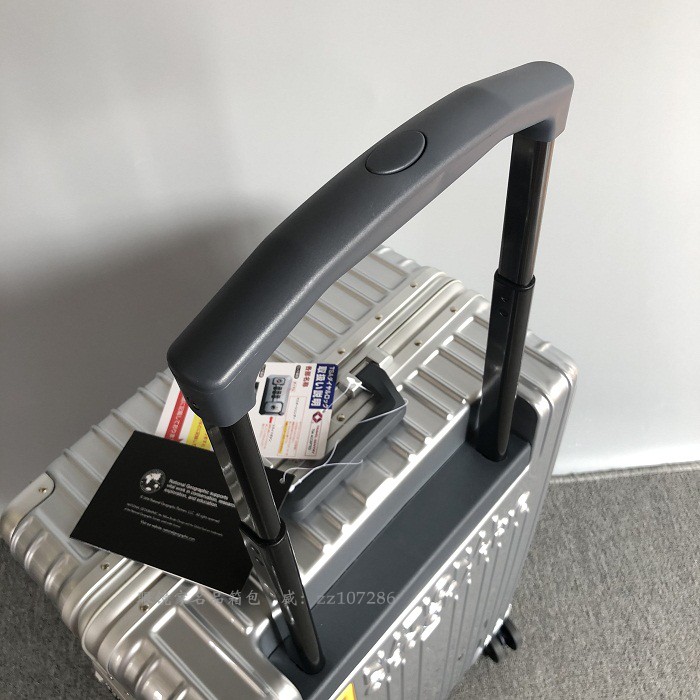 Clear high - end cargo wide - pull rod Japan high - end aluminum box bag for men and women's check bag