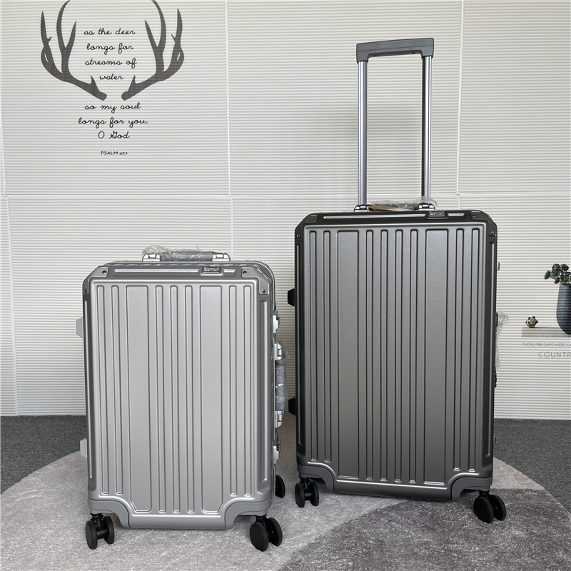 High - grade Japanese suitcase 26 inch pc aluminum frame pull box silent all - wheel 20 boarding box for men and women