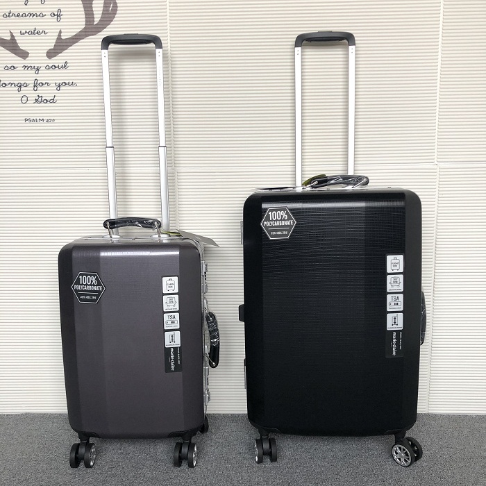 Treasure special price ultra-light high-quality aluminum frame suitcase pure PC suitcase 24 inch checked box 20 boarding suitcase