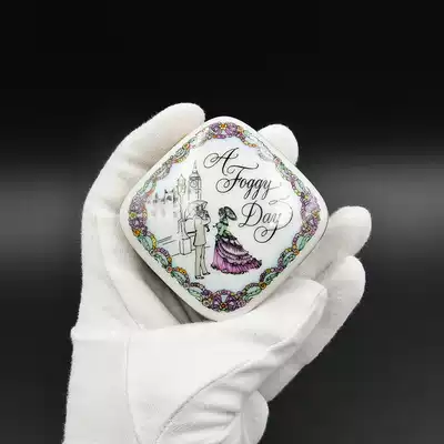 80-90 ' s Japanese Sankyo Mechanical movement Ceramic Jewelry Box Vintage Music Box Music Box