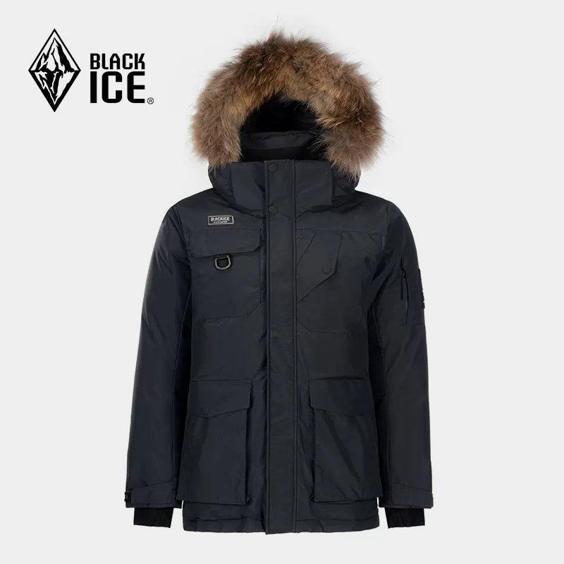 Black Ice Men Can Take off Velvet Winter Heat Down City Leisure Workers Wear Winter Pike Down Cocket