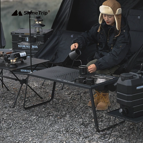 Портативный универсальный металлический стол для пикника для кемпинга