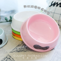 Pet multi-color dog food bowl tableware tableware melamine water bowl dog food bowl feeding thick and durable not easy to break