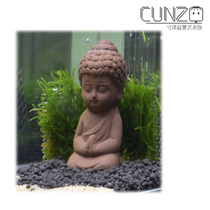 Inch Ze micro-cylinder fish tank landscaping ceramic Little Buddha Ceramic landscaping material Little Buddha
