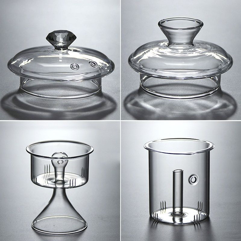 Glass Teapot Tea pot Kettle Filter pot Tea pot lid Tea filter Steaming teapot Steaming tea pot