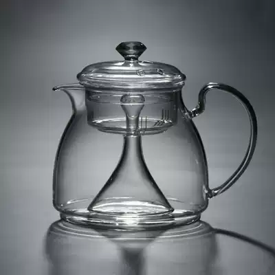 Steam teapot tea stove Glass kettle teapot single pot high temperature black and white tea black crystal furnace tea maker set