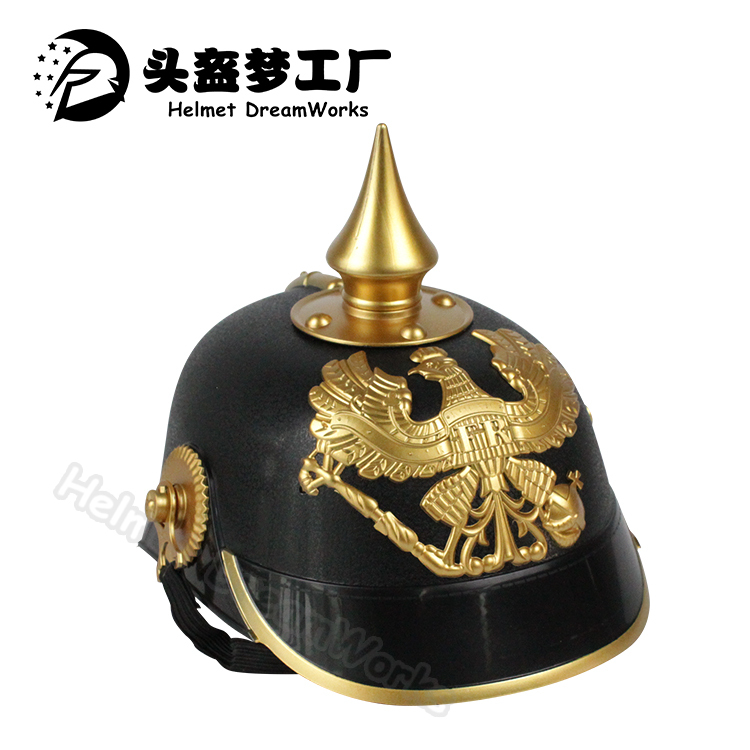 Pointed Prussian Hat, Medieval German Officer, Performance Character Props, Imperial Gift, Exquisite Boy Toy Helmet Pointed Prussian Hat, Medieval German Officer, Performance Character Props, Imperial Gift, Exquisite Boy Toy Helmet