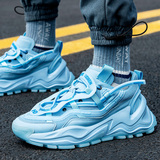 Гонконгский модный трендовый бренд 2025 года, весенне-осенняя функциональная обувь для папы, синяя спортивная обувь на толстой подошве, дышащая универсальная повседневная обувь для мужчин