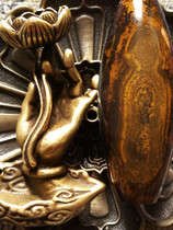 Natural Mondays Pearl Nine Eye Page Rock Treasure Hull (full warp and gold body Buddha Ancestral Beads of the Treasure Cave Ice Blue bottom