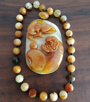 Boutique Natural Xiu Rock Jade (Damo Enlightenment Oil Moisturizing Old Flowers Jade Honey Wax Chicken Oil Yellow Gods Realistic Sculptures