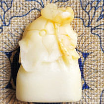 Boutique Shoushan stone crystalline white hibiscus stone lotus Newseal fine lubricates Bahrain Changhua Chicken blood (has been tied