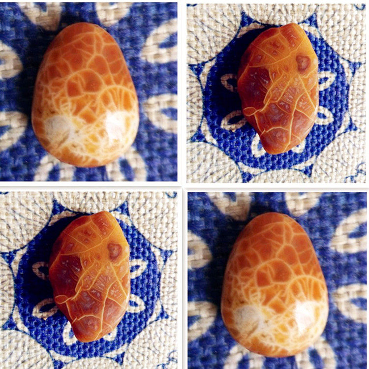 Arashan jade-shaped open sheet ice enchanted Gkiln line Manau (Maple Leaf loving couple's pendant ring with eye raw stone)