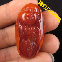 South Red Manau Rose Red Millard Laugh Buddha Wasxi stock pendant pendant with a piece of surework finely carved Guanyin