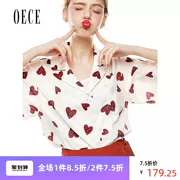 Áo sơ mi nữ mùa hè mới của Oece2019 rất phổ biến áo sơ mi voan kiểu dáng nước ngoài mùa xuân thiết kế ý nghĩa áo sơ mi ngắn tay - Áo sơ mi