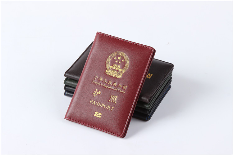 Da Hộ chiếu Kẹp Trung Quốc Tài liệu Công dân Gói Du lịch Bảo vệ Hộ chiếu Du lịch Da Bộ Sói 2 bao bọc giấy tờ