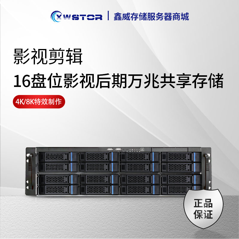 Xinwei XWStor 3116RV-TRSW2 reality show film and television post-production online editing and sharing network storage array