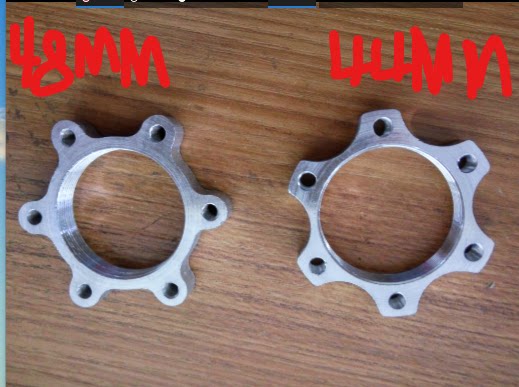 Mountain bike disc brake special conversion seat disc brake hub conversion flange disc conversion seat disc base