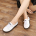 Avatar Tsai 2019 giày da Hàn Quốc mới giày trắng nữ sinh viên phẳng ren cạn miệng mềm đế giày thường 