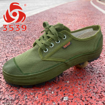 3539 new liberation shoes for men and women military training shoes labor protection shoes construction site yellow rubber shoes non-slip wear-resistant labor shoes farm shoes