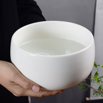 Gaoing large DeHua white porcelain tea washing Cup washing bowl ceramic kung fu tea set tea ceremony accessories pen washing water