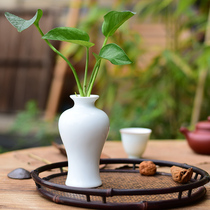 Tea table tea tray ornaments Zen Chinese vase retro flower flowers flower art ceramic ornaments small porcelain vase