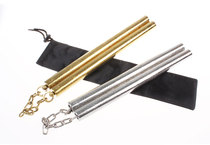 Kirin golden relief stainless steel nunchaku dragon carving nunchaku non-slip dragon carving practical beginner performance training