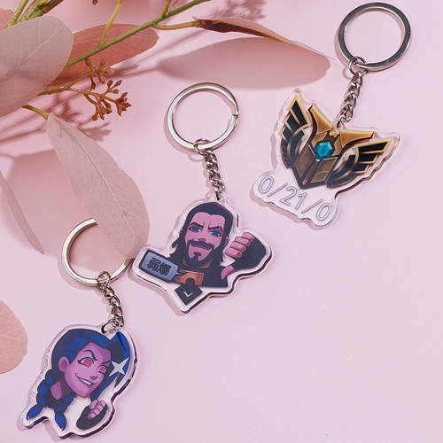 Подвески League of Legends, подвески Лиги Легенд, слабая экранизация для ключей LOL Cartoon, смешные украшения SLAS 7 уровней собачьи карты