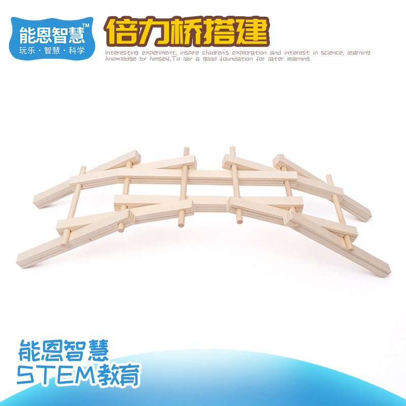 Koteach Teaching Aids Small Fabrication Times Force Bridge Stone Arch Bridge Physics Experiment DIY Elementary School Kids Handmade Wooden Assembly Models