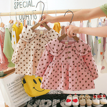 Girls  dresses spring and autumn 2019 new baby childrens long-sleeved skirt foreign style female baby autumn princess dress
