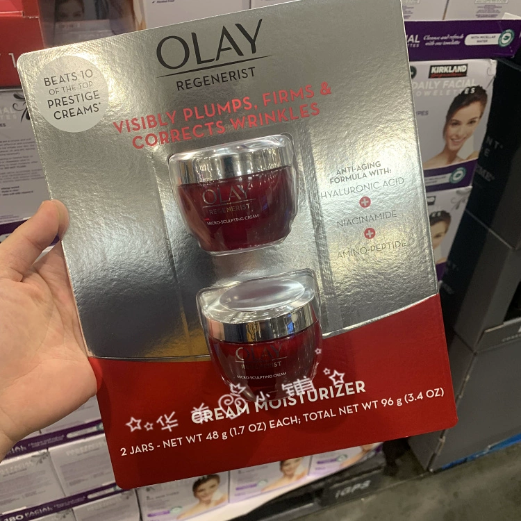 Cửa hàng đầy màu sắc Hoa Kỳ mua Olay Olay chai màu đỏ mới bằng nhựa mặt 48ml * 2 chai - Kem dưỡng da