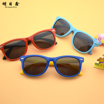 Cute Elementary School Children Sunglasses Children Polarized Sunglasses Boy Ultralight Soft Rubber Glasses Girl Fit Myopia Far Sight Mirror