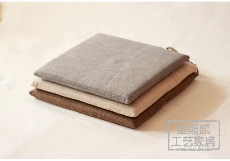 Linen ăn uống ghế ghế đệm ghế văn phòng đệm đệm sinh học phân dày mùa đông mông pad - Ghế đệm / đệm Sofa nệm bệt