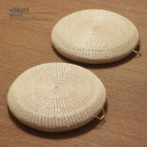  Japanese-style straw futon cushion thickened meditation mat Buddha worship Yoga meditation mat Tatami mat Round floor mat