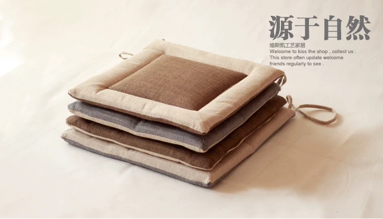 Linen ăn uống ghế ghế đệm ghế văn phòng đệm đệm sinh học phân dày mùa đông mông pad - Ghế đệm / đệm Sofa nệm bệt
