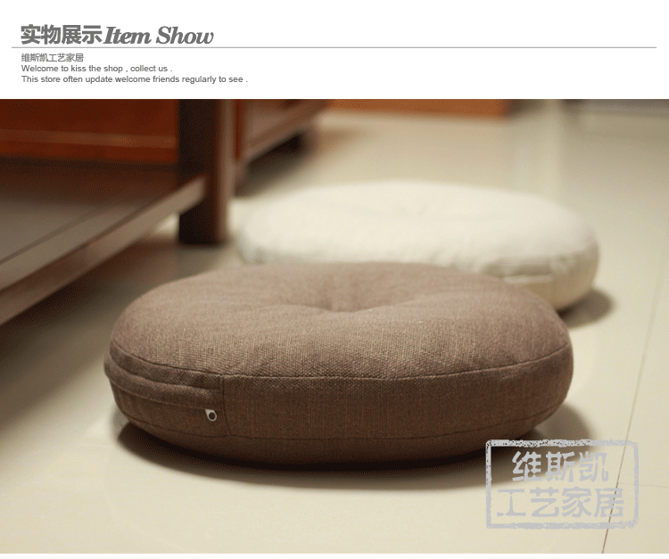 vải lanh quanh thiền đệm cửa sổ futon thảm sàn tatami ban công và dày mat quỳ pad Phật - Ghế đệm / đệm Sofa nệm sofa rời