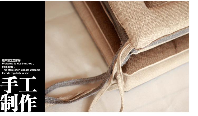 Linen ăn uống ghế ghế đệm ghế văn phòng đệm đệm sinh học phân dày mùa đông mông pad - Ghế đệm / đệm Sofa thảm trải ghế sa lông