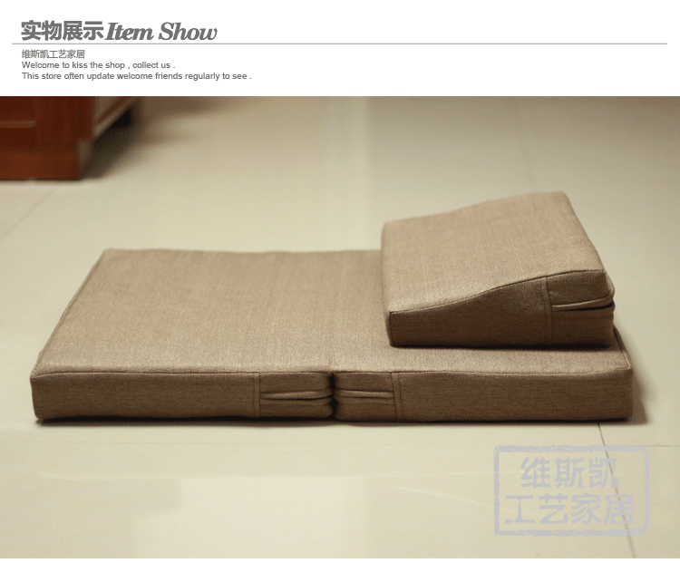 Thảm thiền kiểu Nhật Bản pad thiền pad vải có thể tháo rời và có thể giặt được thờ phượng Phật mat 跪 zen đệm mat đệm dày - Ghế đệm / đệm Sofa thảm trải ghế sofa