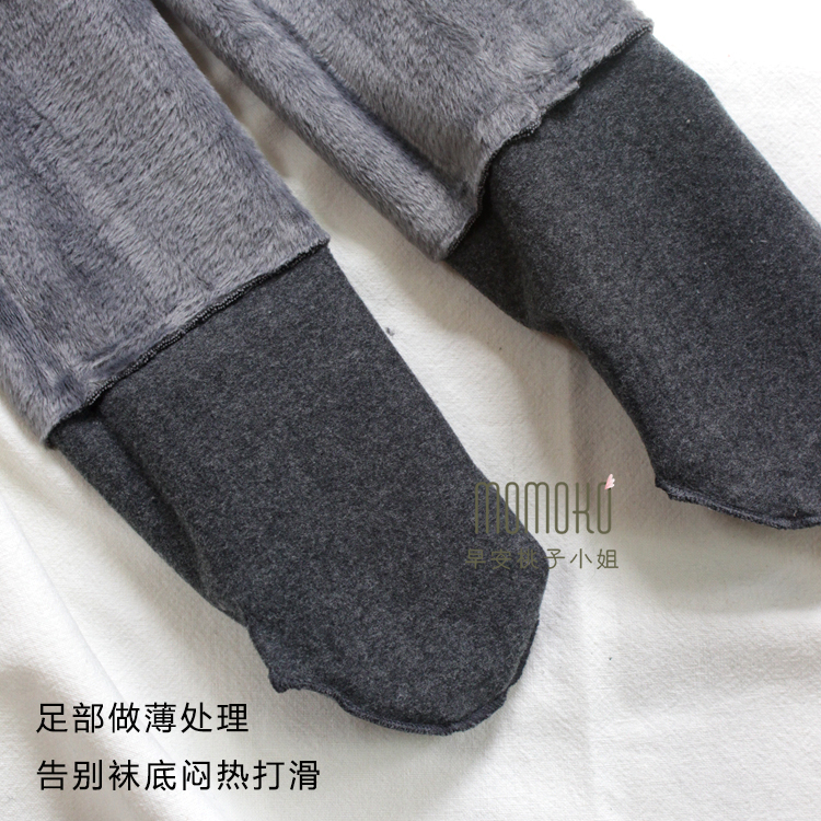 Một mùa đông 1200D siêu dày giả nhung dày cộng với quần legging nhung lạnh mùa thu và mùa đông quần lót nữ tất nữ sinh đẹp
