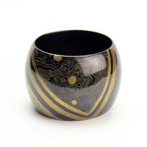 Tiancai Lacquerware Natural Lacquer Bracelet Solid Wood Jewelry Lacquer Art Jewelry Traditional Crafts Purely Handmade
