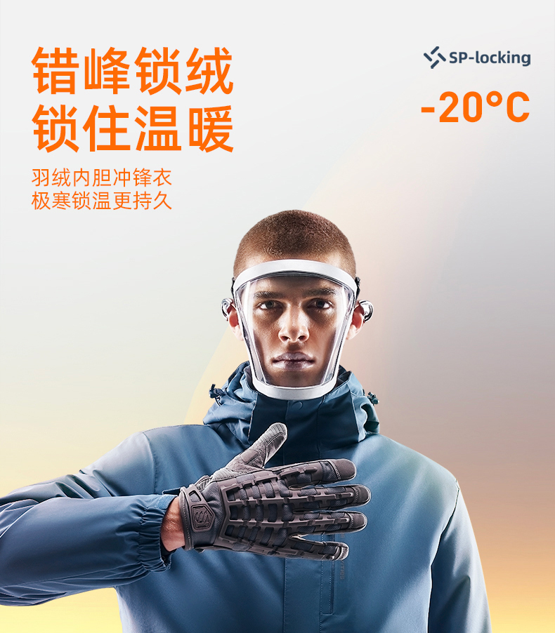 迈途 男女三合一冲锋衣羽绒服 暴雨级防水 YKK拉链+全无缝压胶 图5