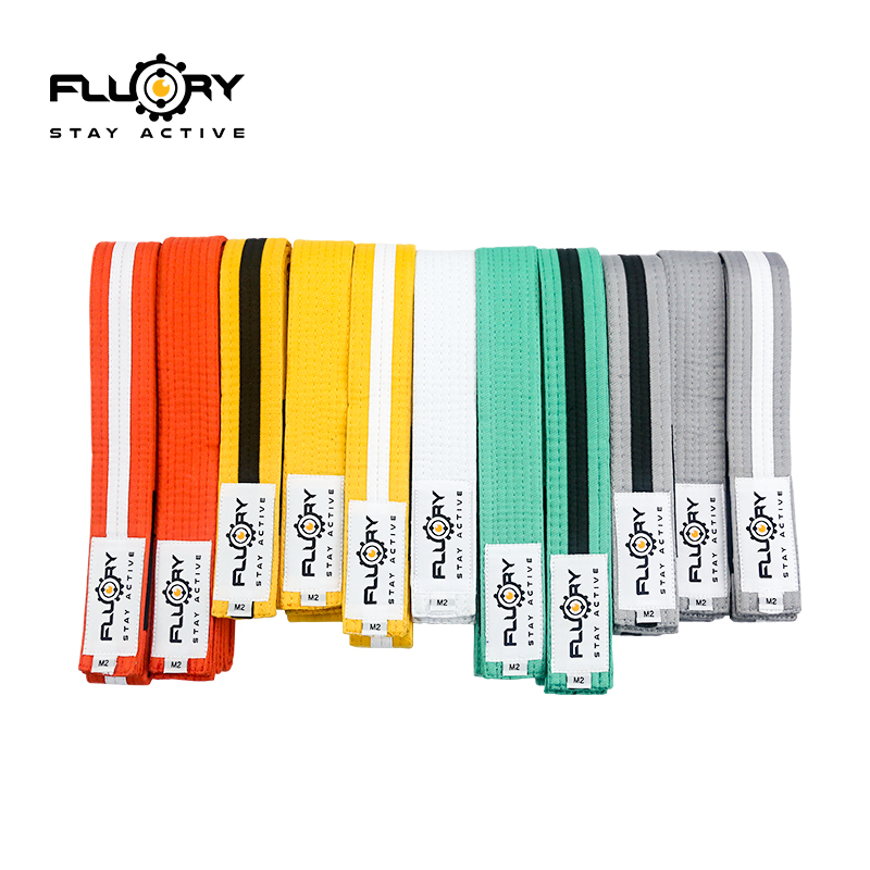 FLUORY Fire base Brazilian Jiu-jitsu belt Children student professional jiu-jitsu clothing road belt Junior judo belt