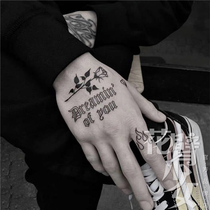 Flower arm girl TATTOO A51 dark back hand finger letters flower flame realistic tattoo stickers tattoo waterproof